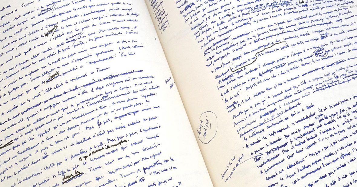 manuscrit d'Albert Camus